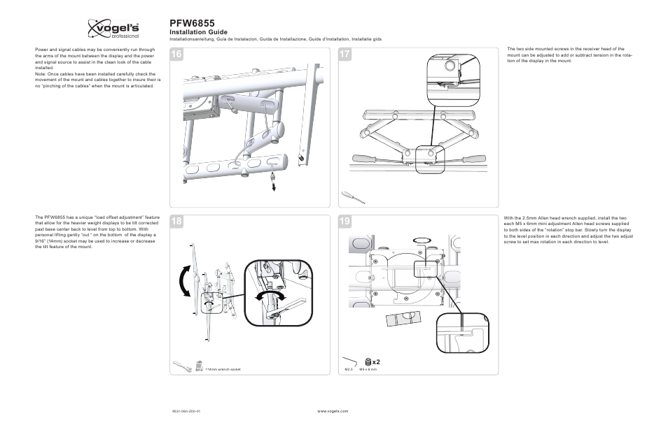 Pfw6855 | Vogels PFW 6855 User Manual | Page 7 / 8