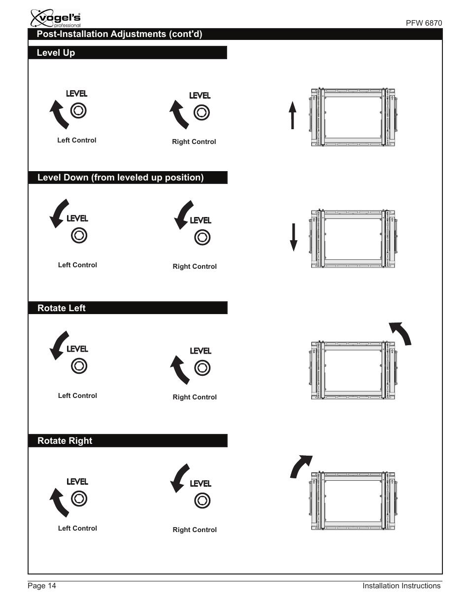 Vogels PFW 6870 User Manual | Page 14 / 16