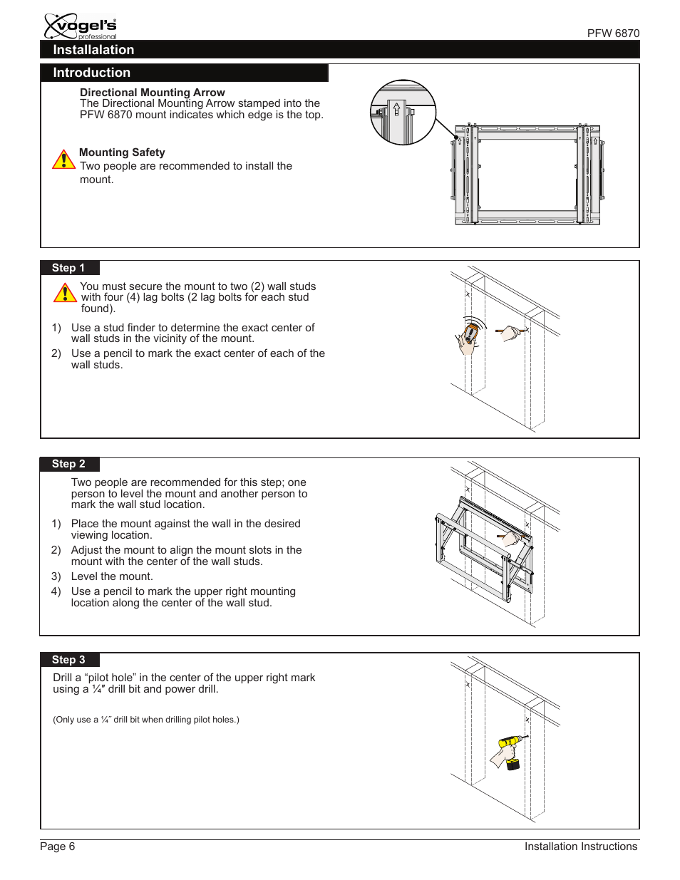Vogels PFW 6870 User Manual | Page 6 / 16