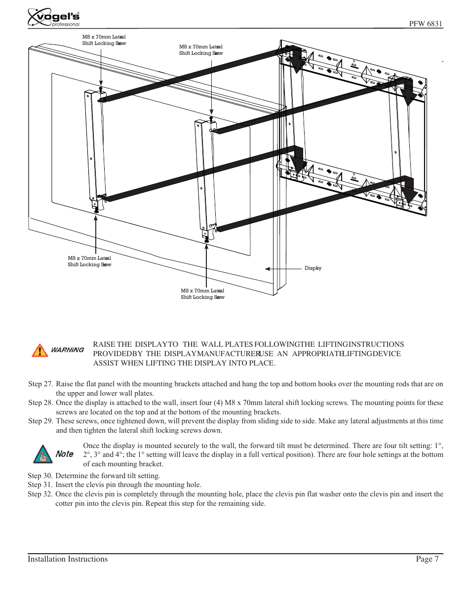 Vogels PFW 6831 User Manual | Page 7 / 8