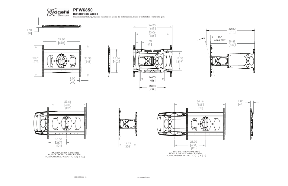 Pfw6850 | Vogels PFW6850 User Manual | Page 7 / 7