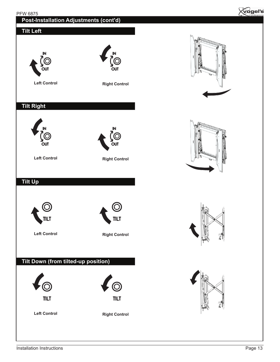 Vogels PFW 6875 User Manual | Page 13 / 16