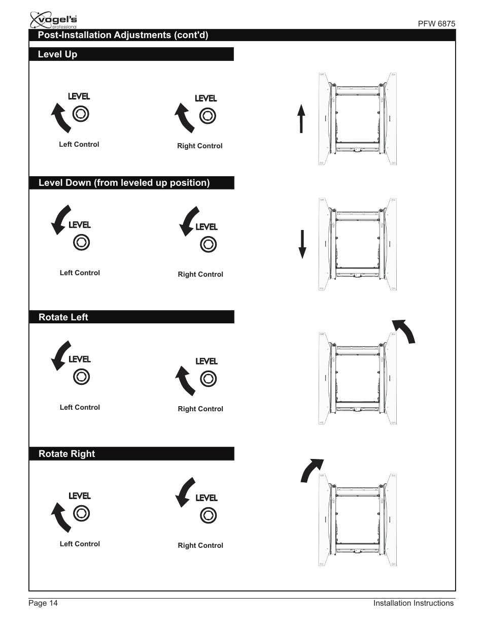 Vogels PFW 6875 User Manual | Page 14 / 16