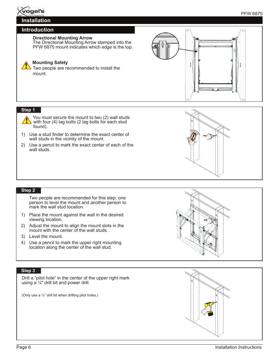 Vogels PFW 6875 User Manual | Page 6 / 16