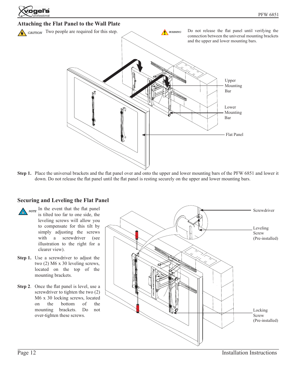 Vogels PFW 6851 User Manual | Page 12 / 14
