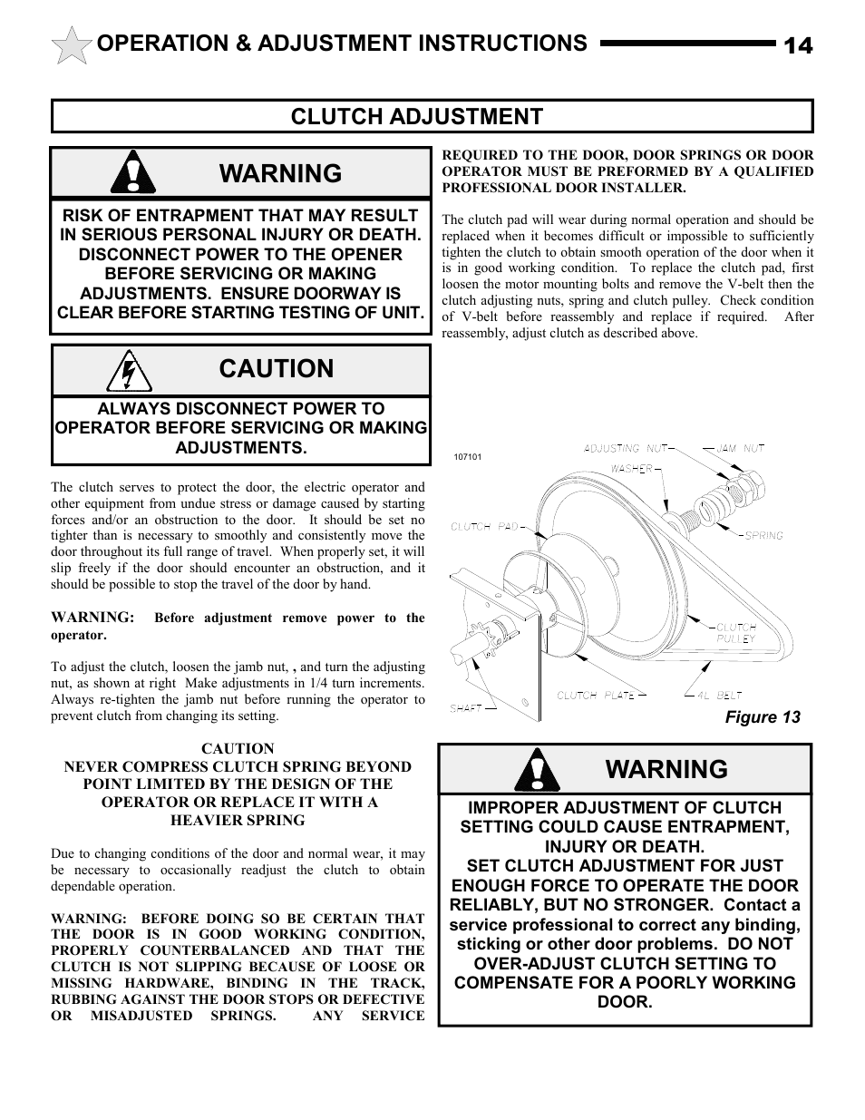 Warning, Caution | Allstar Products Group MH5011S User Manual | Page 14 / 20