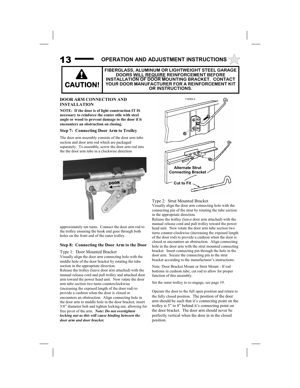Caution, Operation and adjustment instructions | Allstar Products Group SUPER BELT MVP-SB User Manual | Page 13 / 20