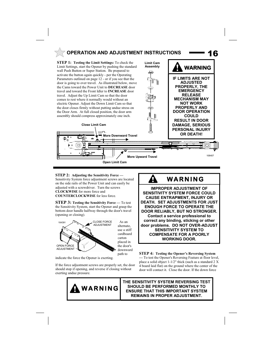 Warning | Allstar Products Group SUPER BELT MVP-SB User Manual | Page 16 / 20