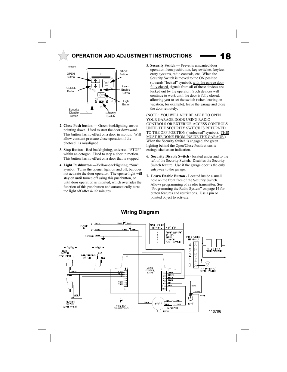 Wiring diagram, Operation and adjustment instructions | Allstar Products Group SUPER BELT MVP-SB User Manual | Page 18 / 20