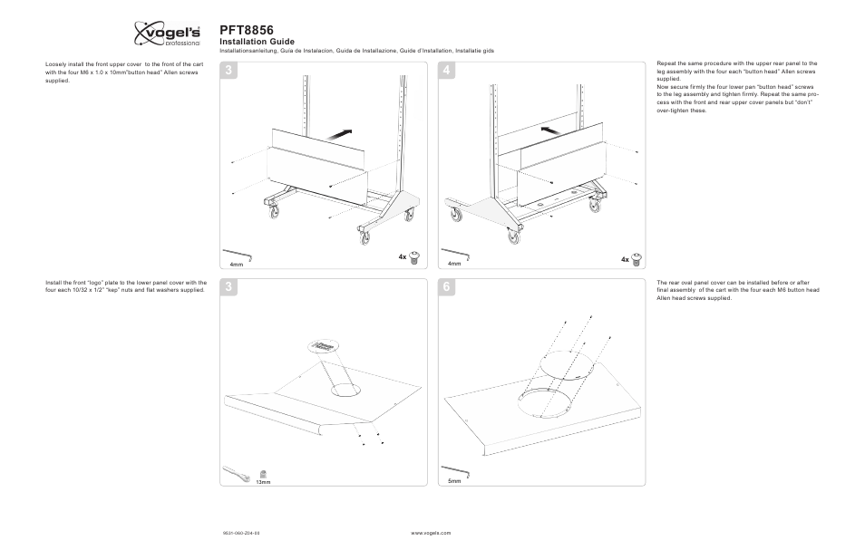Pft8856 | Vogels PFT 8856 User Manual | Page 3 / 8