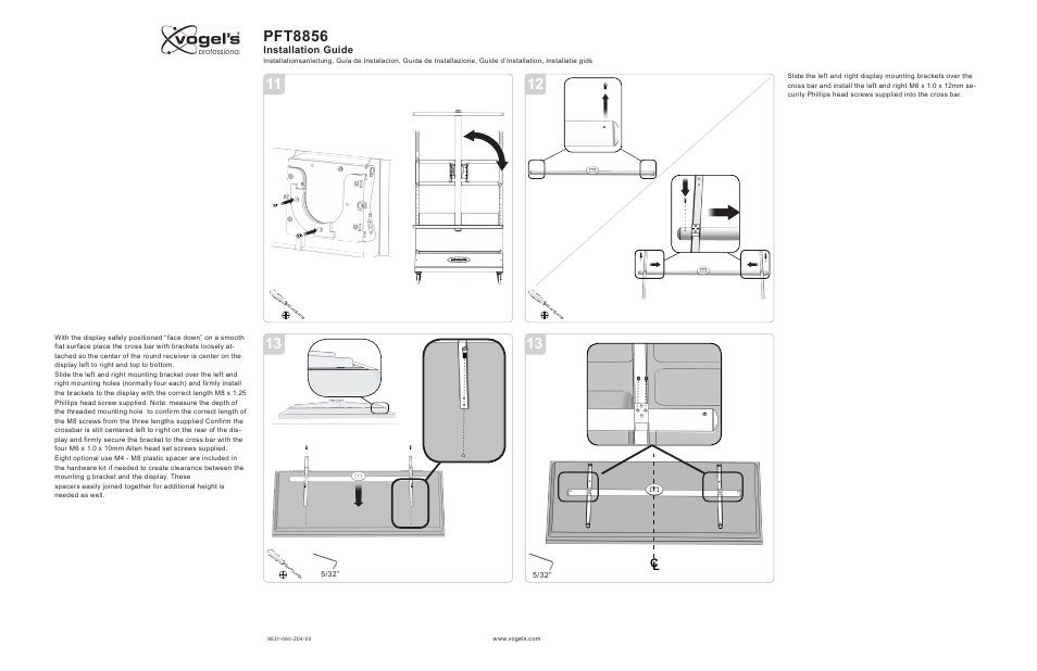 Pft8856 | Vogels PFT 8856 User Manual | Page 5 / 8