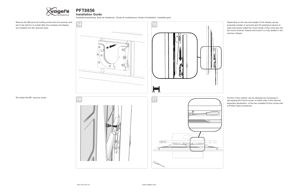 Pft8856 | Vogels PFT 8856 User Manual | Page 6 / 8