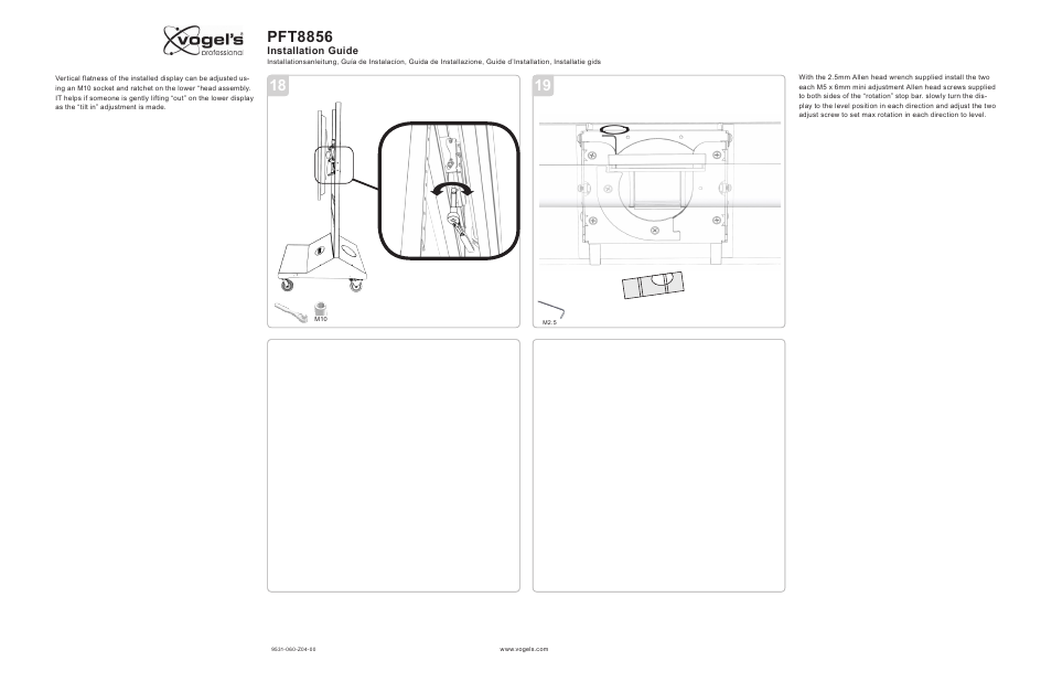 Pft8856 | Vogels PFT 8856 User Manual | Page 7 / 8