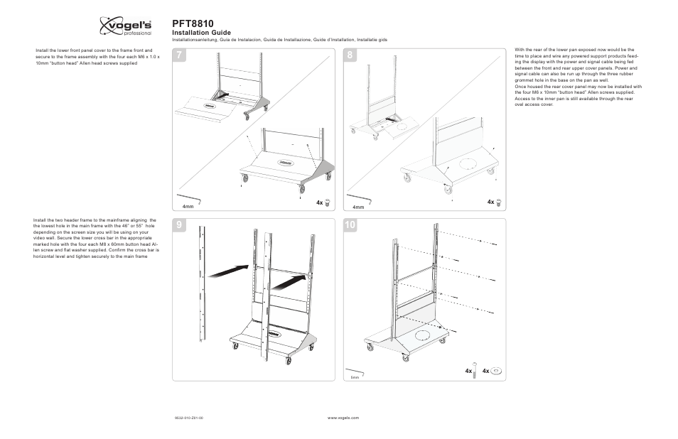 Pft8810 | Vogels PFT 8810 User Manual | Page 4 / 11