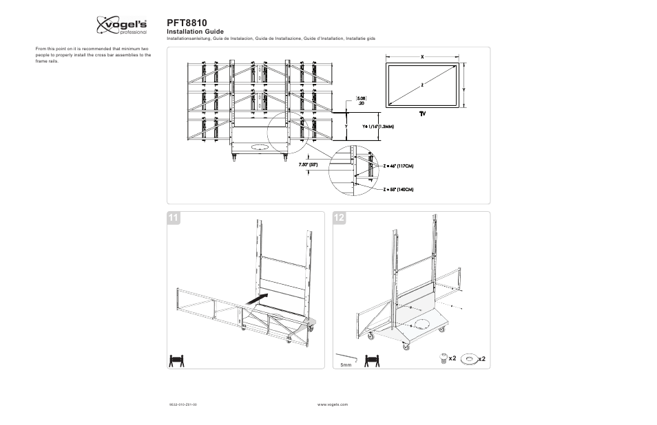 Pft8810 | Vogels PFT 8810 User Manual | Page 5 / 11