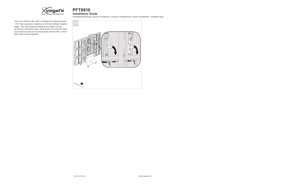 Pft8810 | Vogels PFT 8810 User Manual | Page 9 / 11