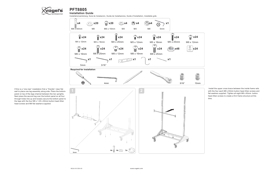 Pft8805 | Vogels PFT 8805 User Manual | Page 2 / 10
