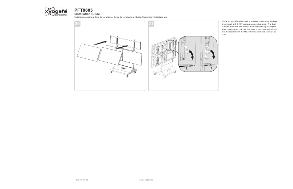 Pft8805 | Vogels PFT 8805 User Manual | Page 8 / 10