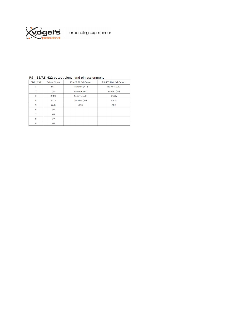 Vogels PVA 4216 User Manual | Page 4 / 4