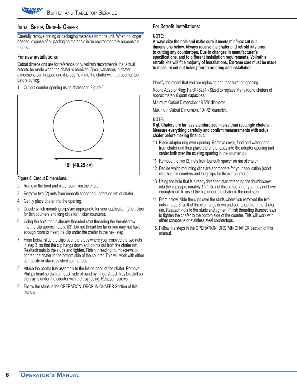 Vollrath Somerville Buffet Service User Manual | Page 6 / 16