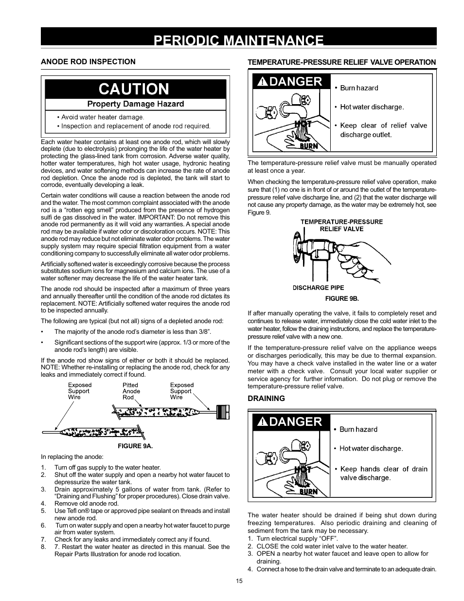 Periodic maintenance | A.O. Smith 185762-000 User Manual | Page 15 / 28