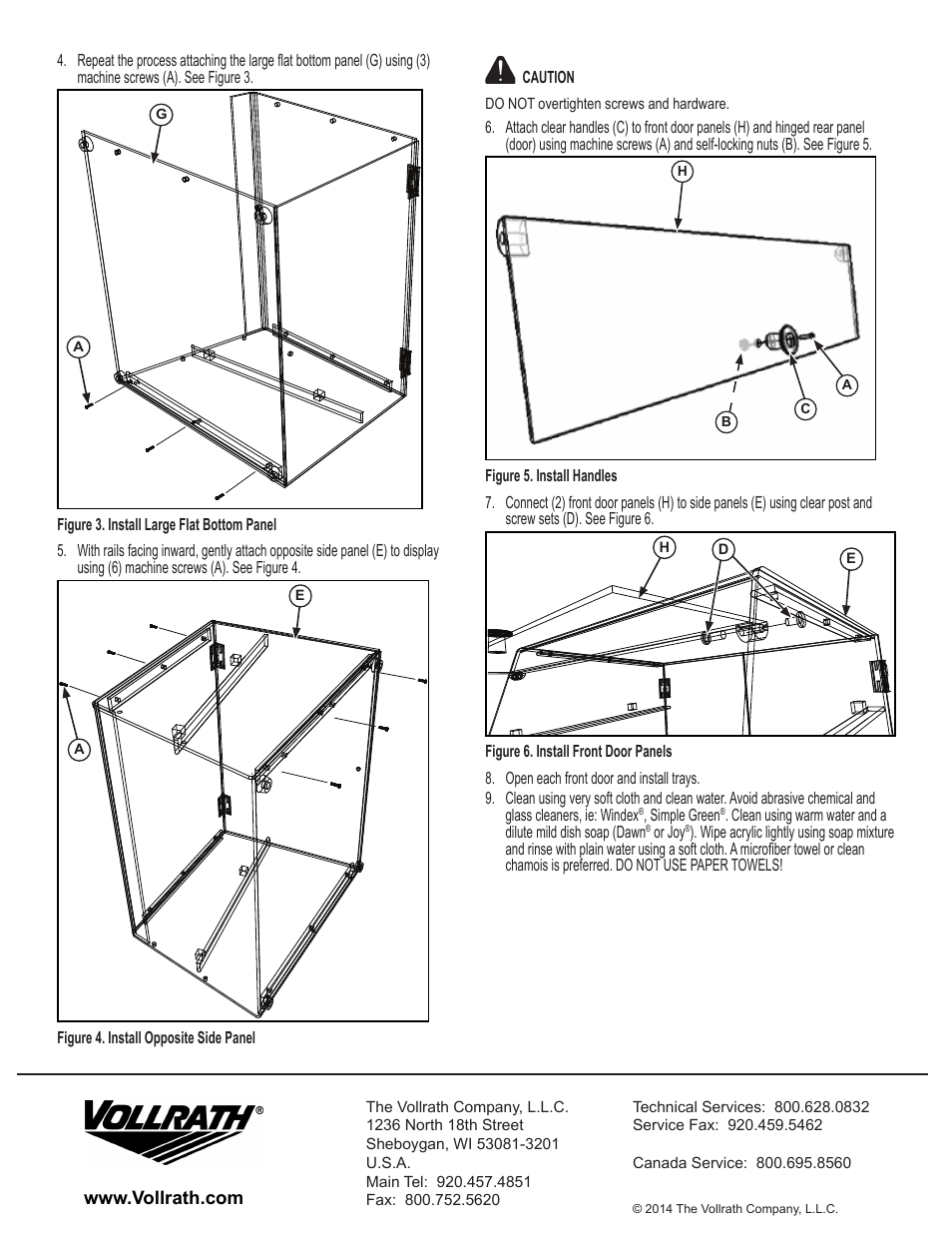 Vollrath KDC1418-2-06 Acrylic Knock Down Bakery Display Cases User Manual | Page 2 / 2
