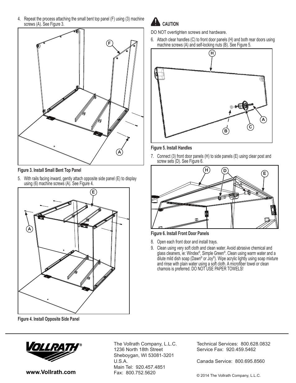 Vollrath KDC1418-3-06 Acrylic Knock Down Bakery Display Cases User Manual | Page 2 / 2