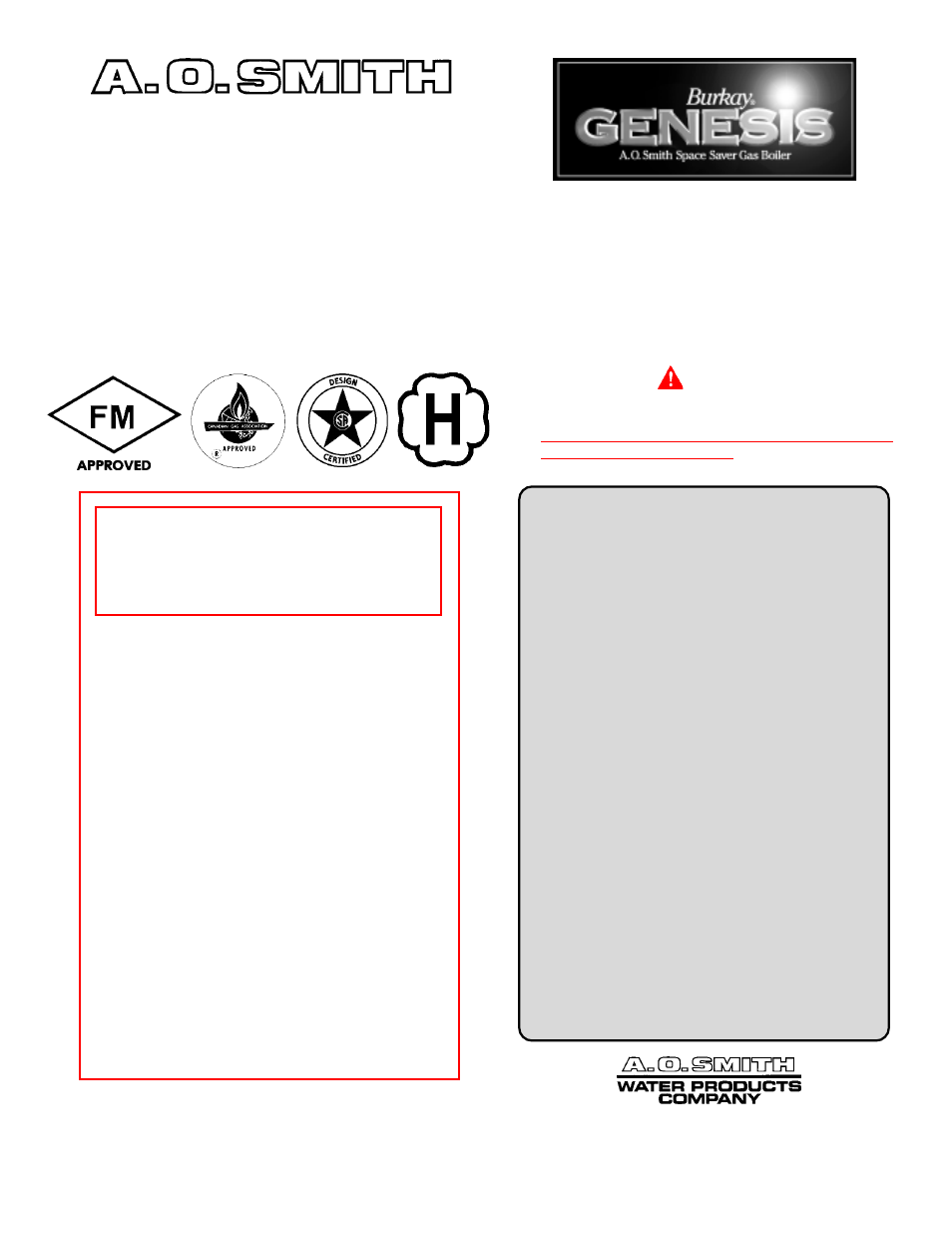 A.O. Smith 200 User Manual | 36 pages