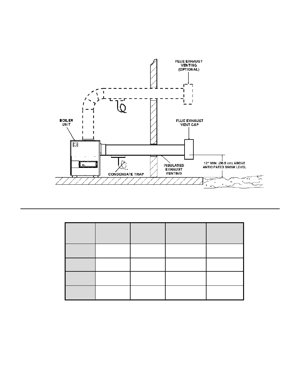 Standard vent - horizontal (category iii) | A.O. Smith 200 User Manual | Page 11 / 36