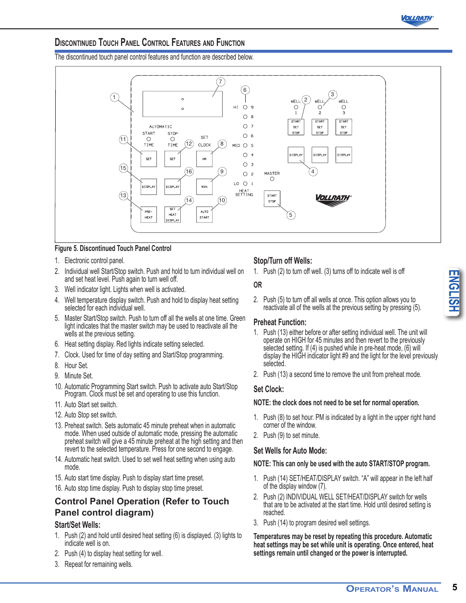 English | Vollrath Signature Server Milk Station User Manual | Page 5 / 6