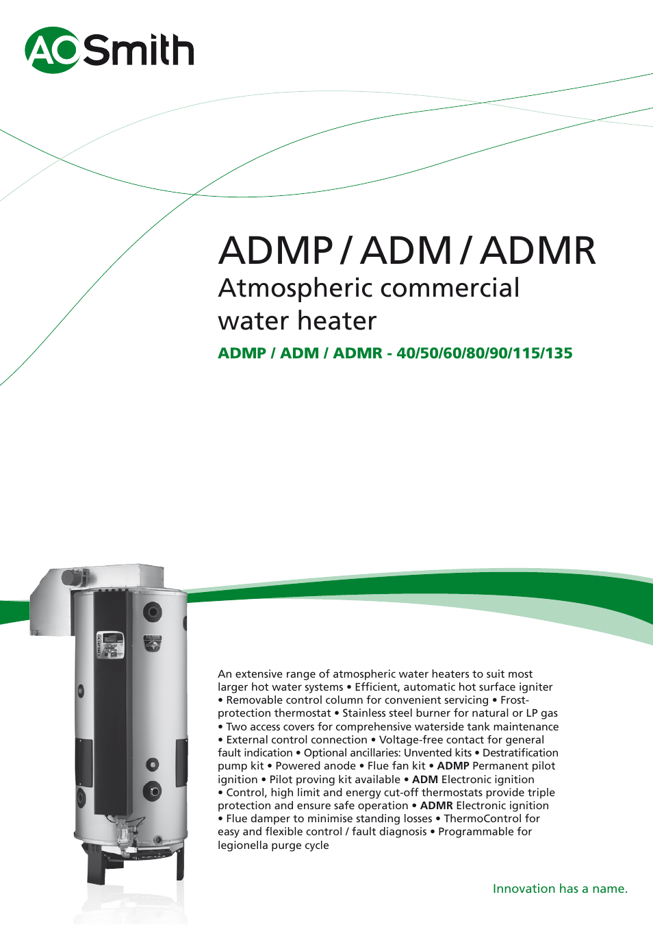 A.O. Smith ADMP - 50 User Manual | 6 pages