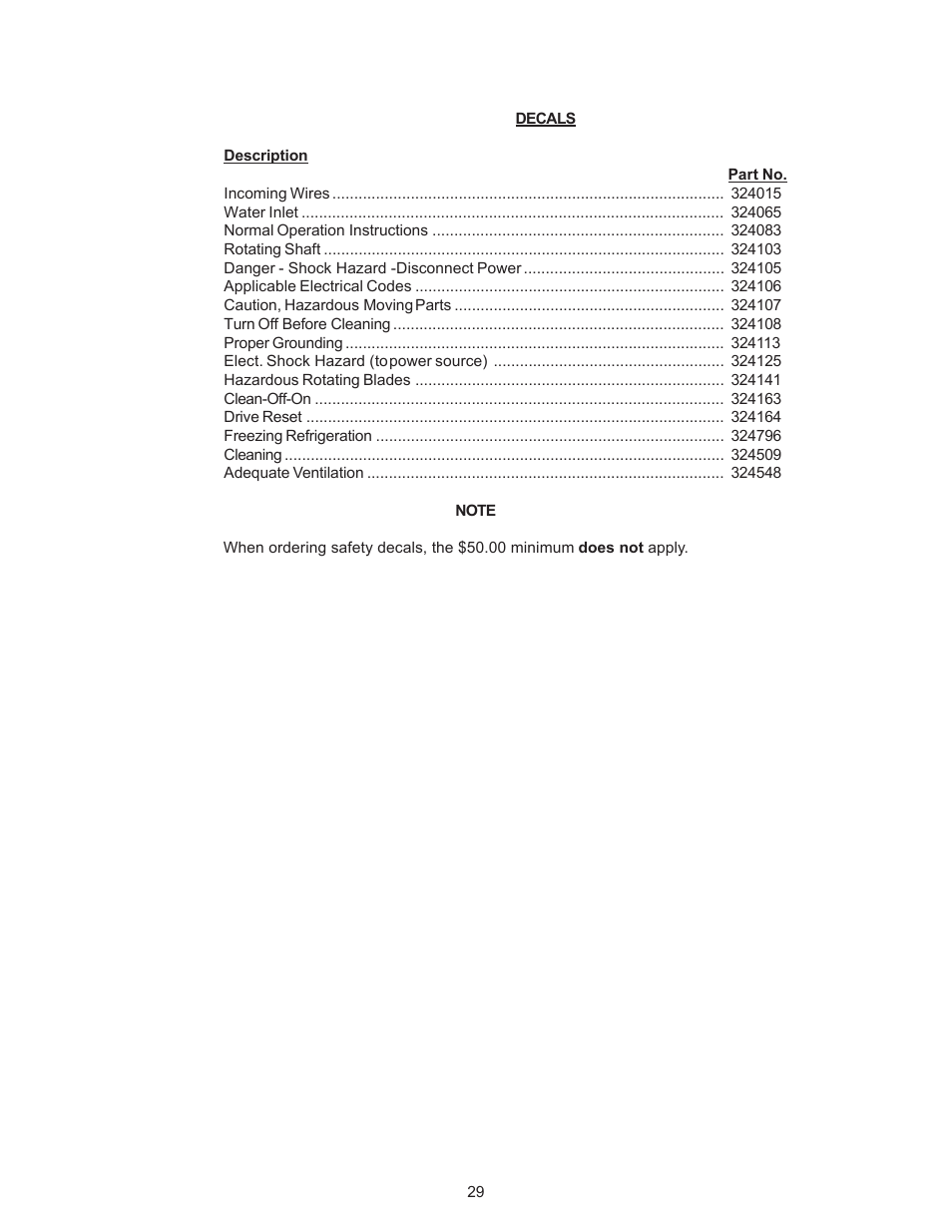 Vollrath 238R User Manual | Page 37 / 39