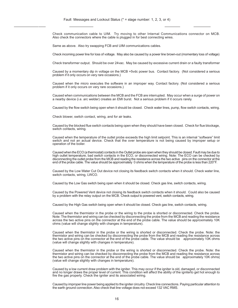 Troubleshooting ignition system | A.O. Smith 101 User Manual | Page 16 / 24