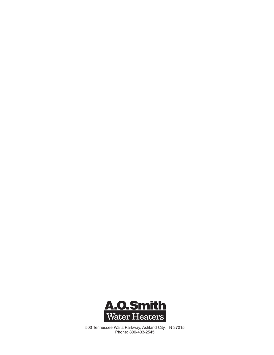 A.O. Smith 101 User Manual | Page 24 / 24
