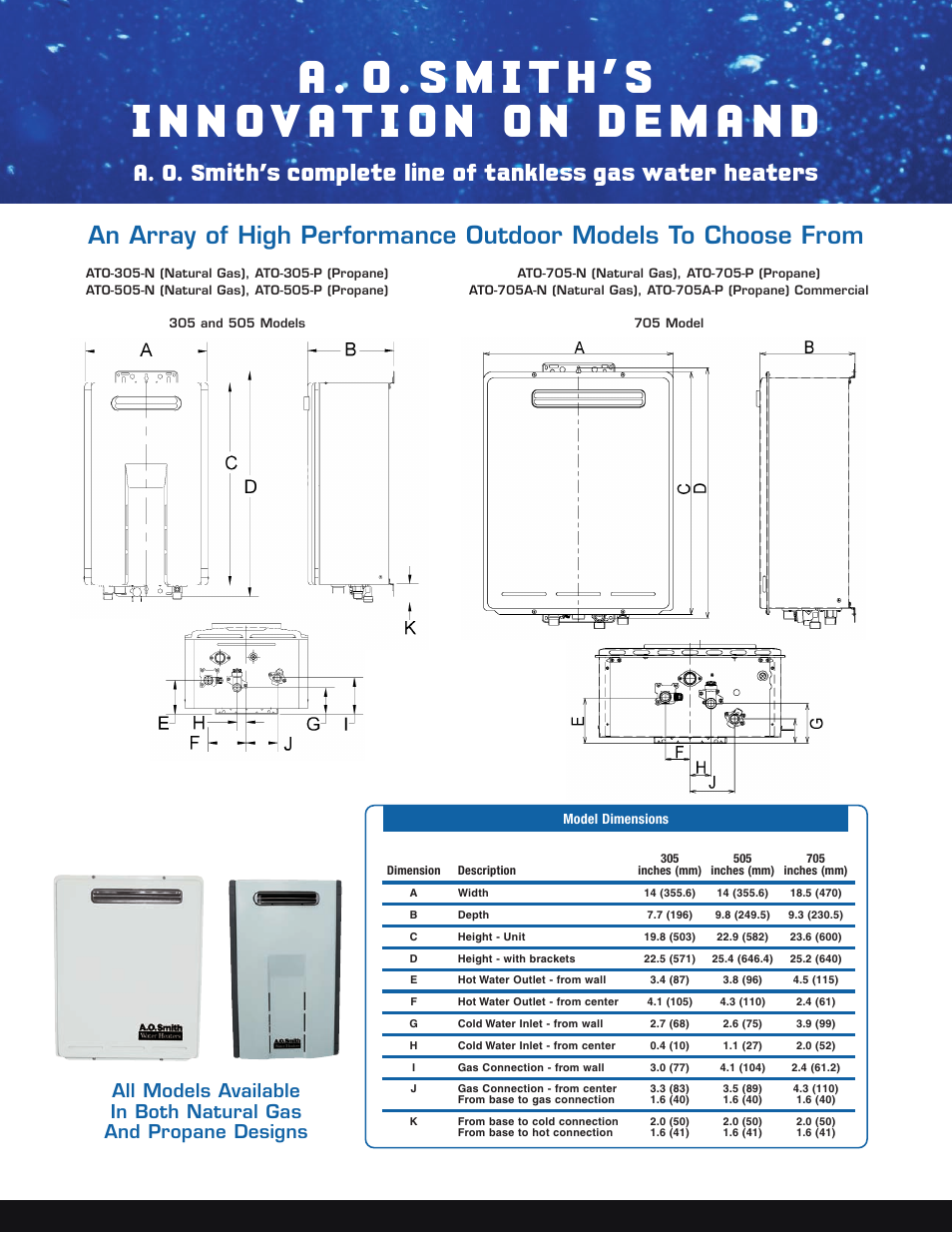 A.O. Smith 305 User Manual | 2 pages