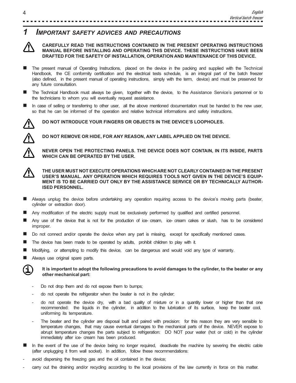 Vollrath VB25 User Manual | Page 4 / 24