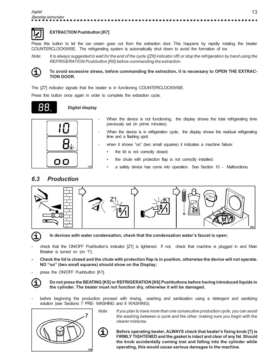 3 production | Vollrath VB9 User Manual | Page 13 / 24