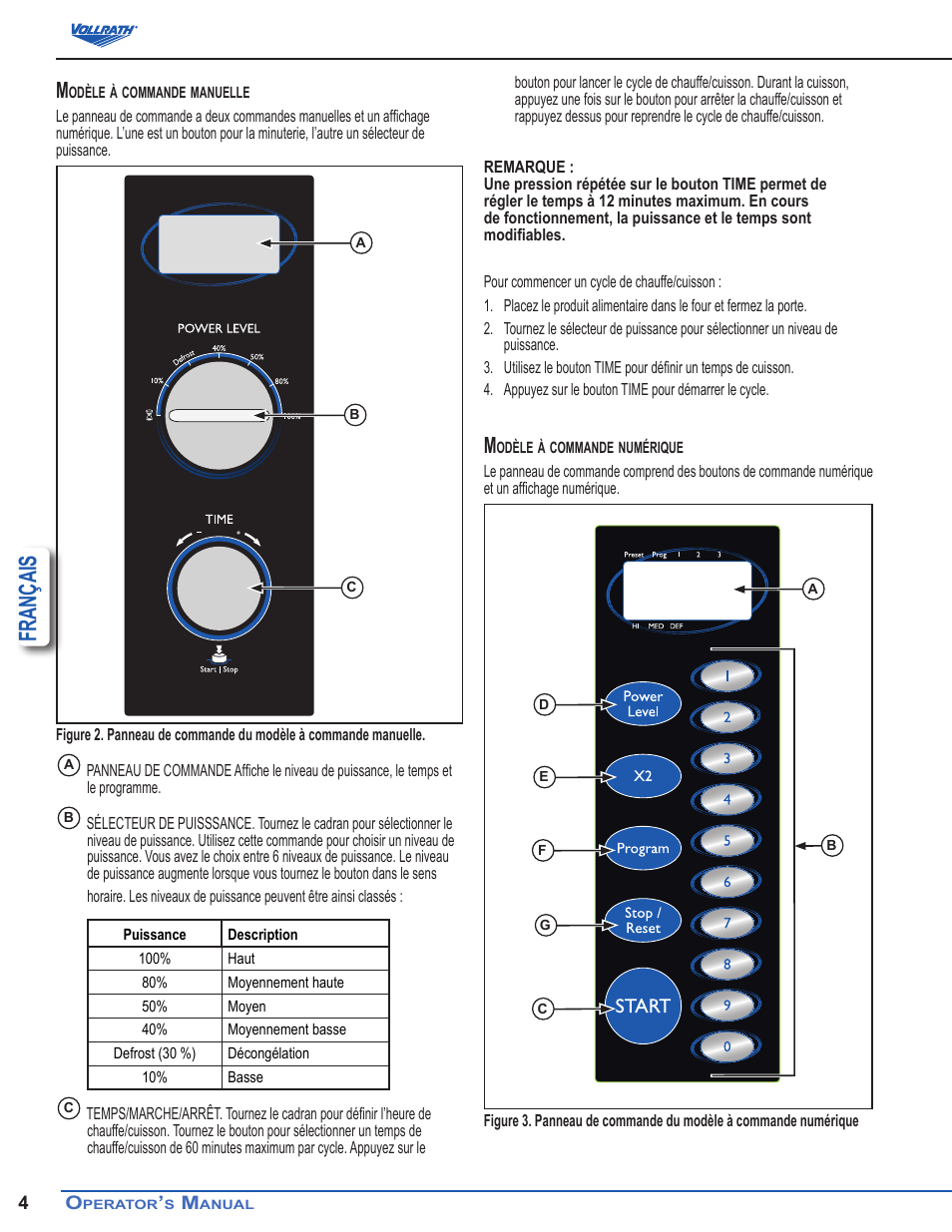 Français | Vollrath Microwave Oven - Digital User Manual | Page 18 / 21