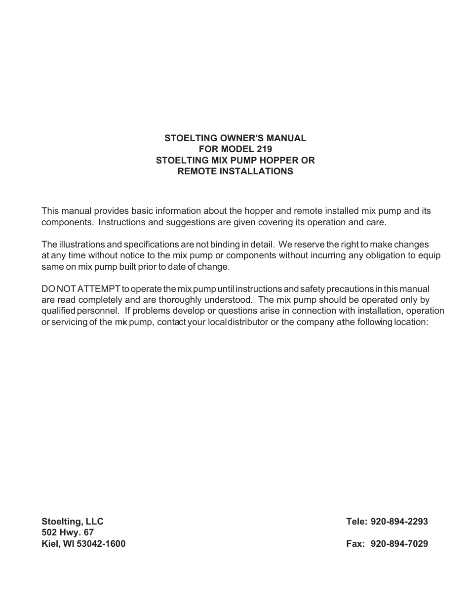Vollrath 219-02 User Manual | Page 5 / 35