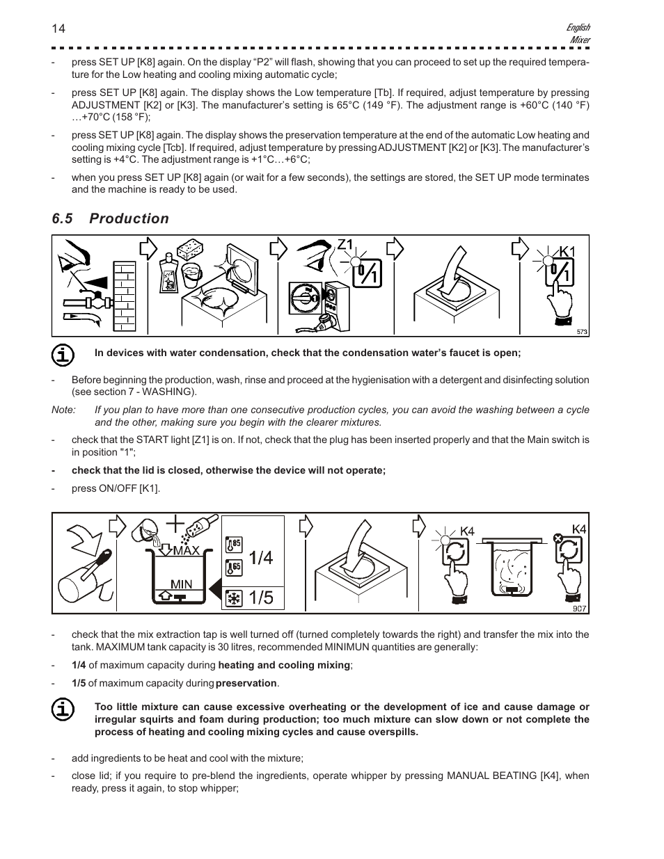 5 production | Vollrath Mix30 User Manual | Page 14 / 24