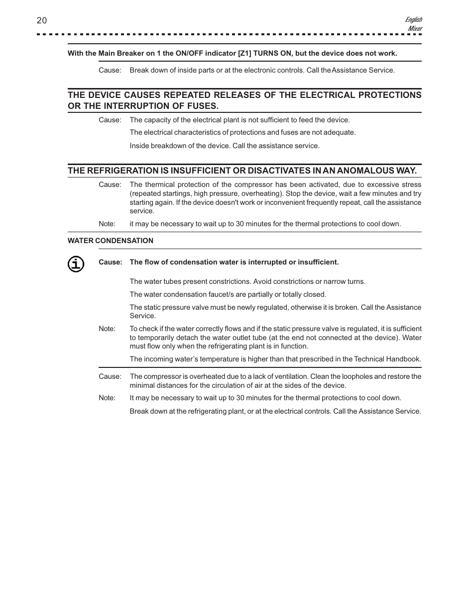 Vollrath Mix30 User Manual | Page 20 / 24