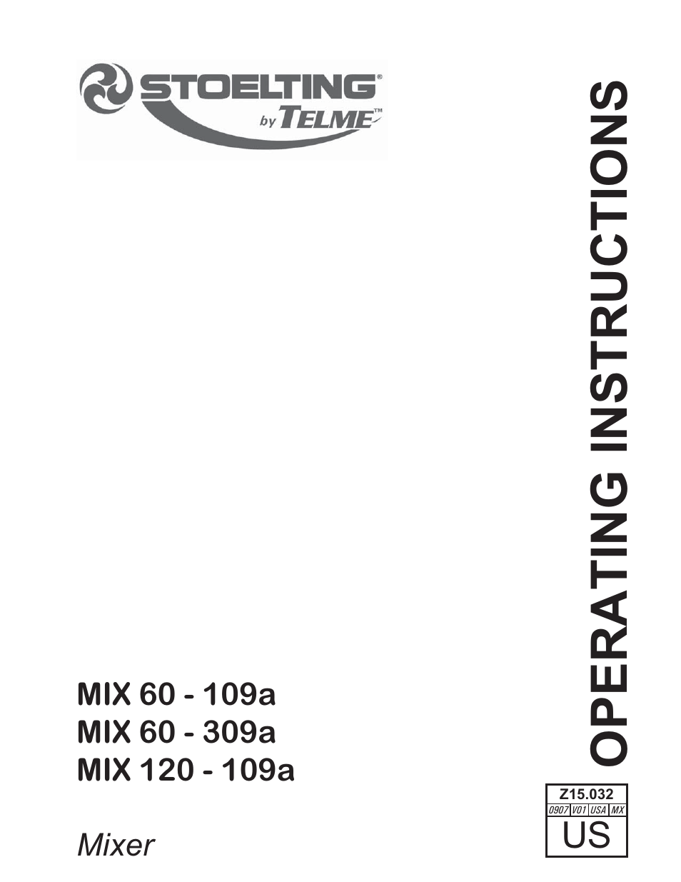 Vollrath Mix60-Water Cooled User Manual | 24 pages