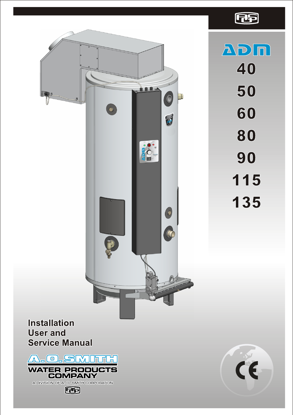 A.O. Smith ADM - 80 User Manual | 74 pages