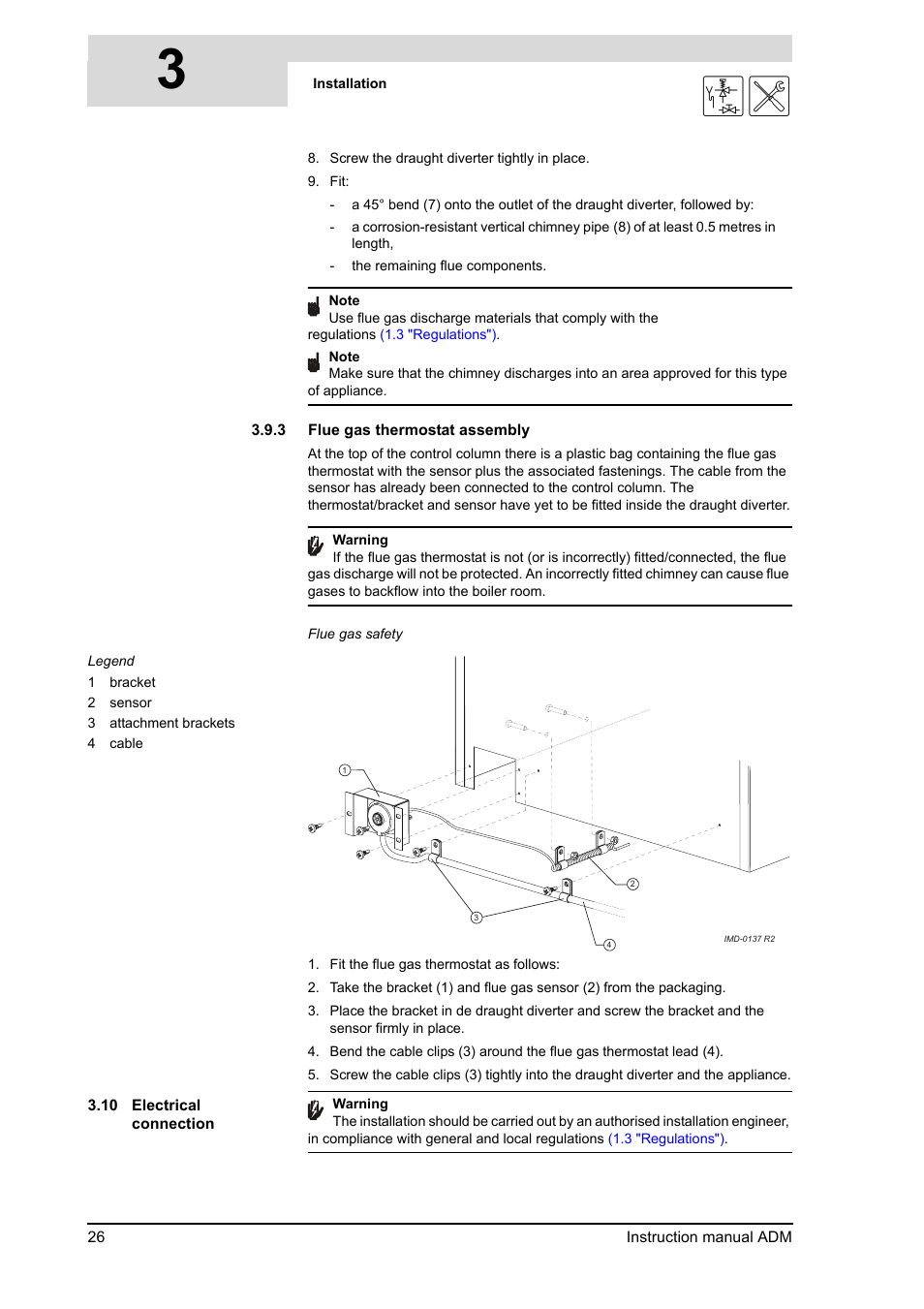 Electrical connection | A.O. Smith ADM - 80 User Manual | Page 26 / 74