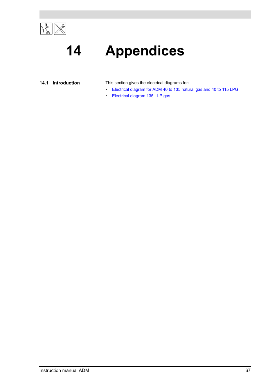 14 appendices, Appendices, Introduction | 14 "appendices") | A.O. Smith ADM - 80 User Manual | Page 67 / 74