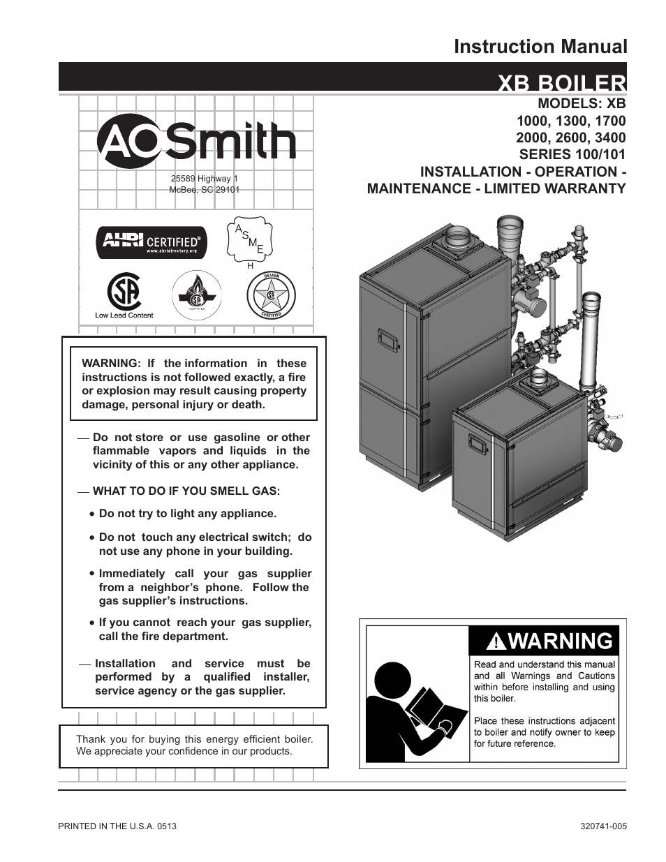 A.O. Smith 3400 User Manual | 80 pages