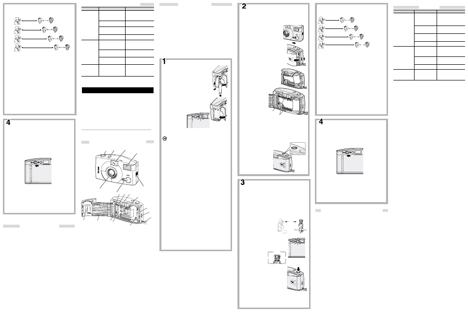 Français, Cómo tomar fotografías (continuación), Cómo descargar la película | Problemas y soluciones cuidado de su cámara, Besoin d’aide pour utiliser votre appareil-photo, Description de l’appareil-photo, Caractéristiques, Installation des piles, Chargement du film, Pour prendre des photos | Kodak KB32 User Manual | Page 2 / 2