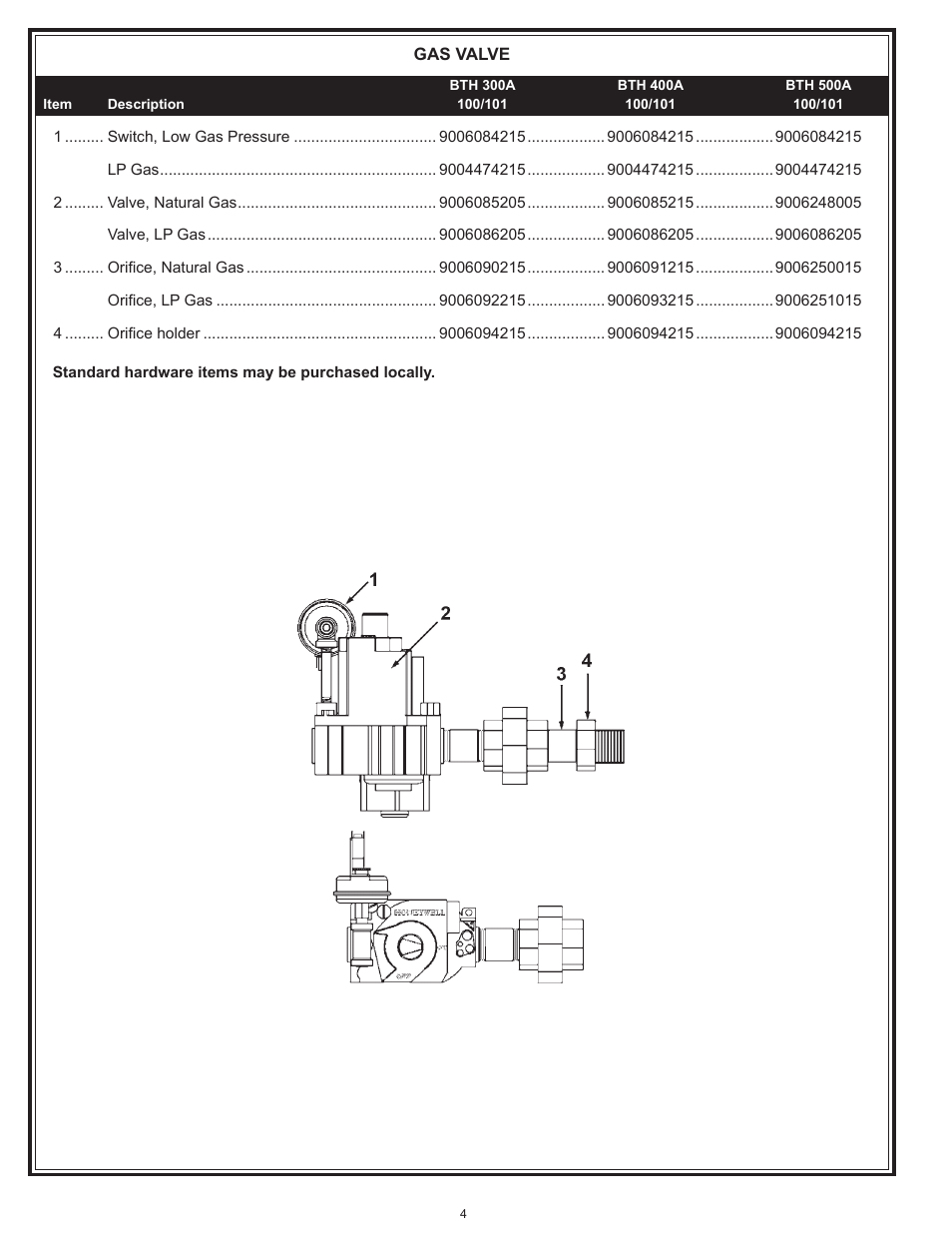 A.O. Smith BTH-500A User Manual | Page 4 / 8