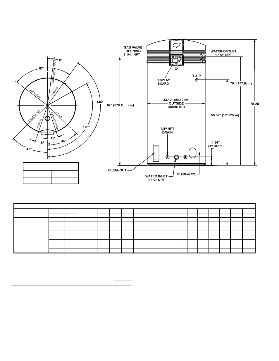 Foreword rough-in-dimensions | A.O. Smith BTH 300A User Manual | Page 2 / 36