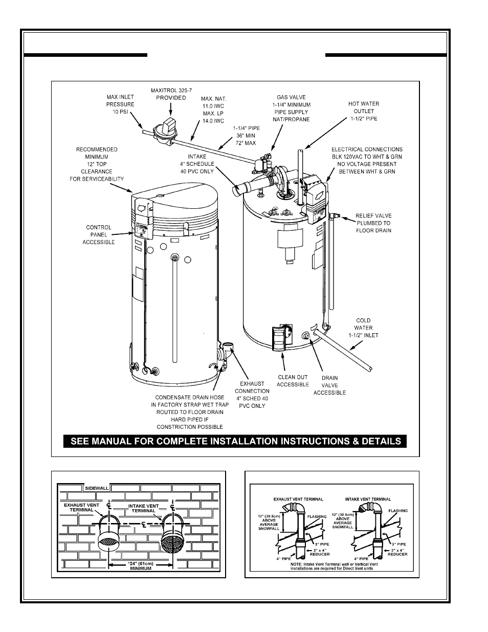 A.O. Smith BTH 300A User Manual | Page 4 / 36